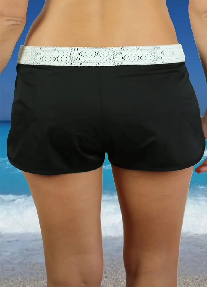 Black Boardshort with Lace