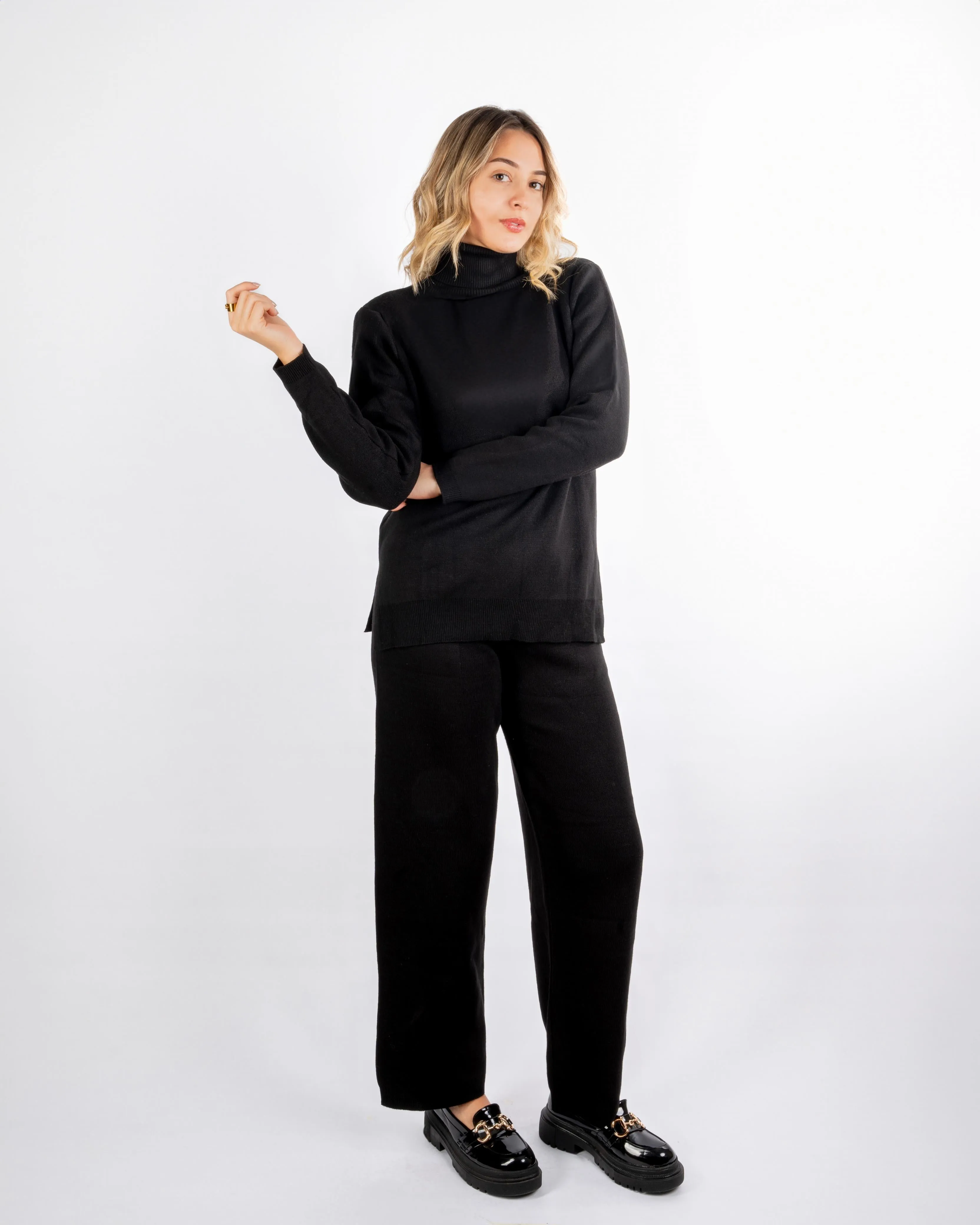 Black Knit Set