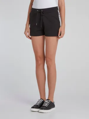 Black Logo Sweat Shorts