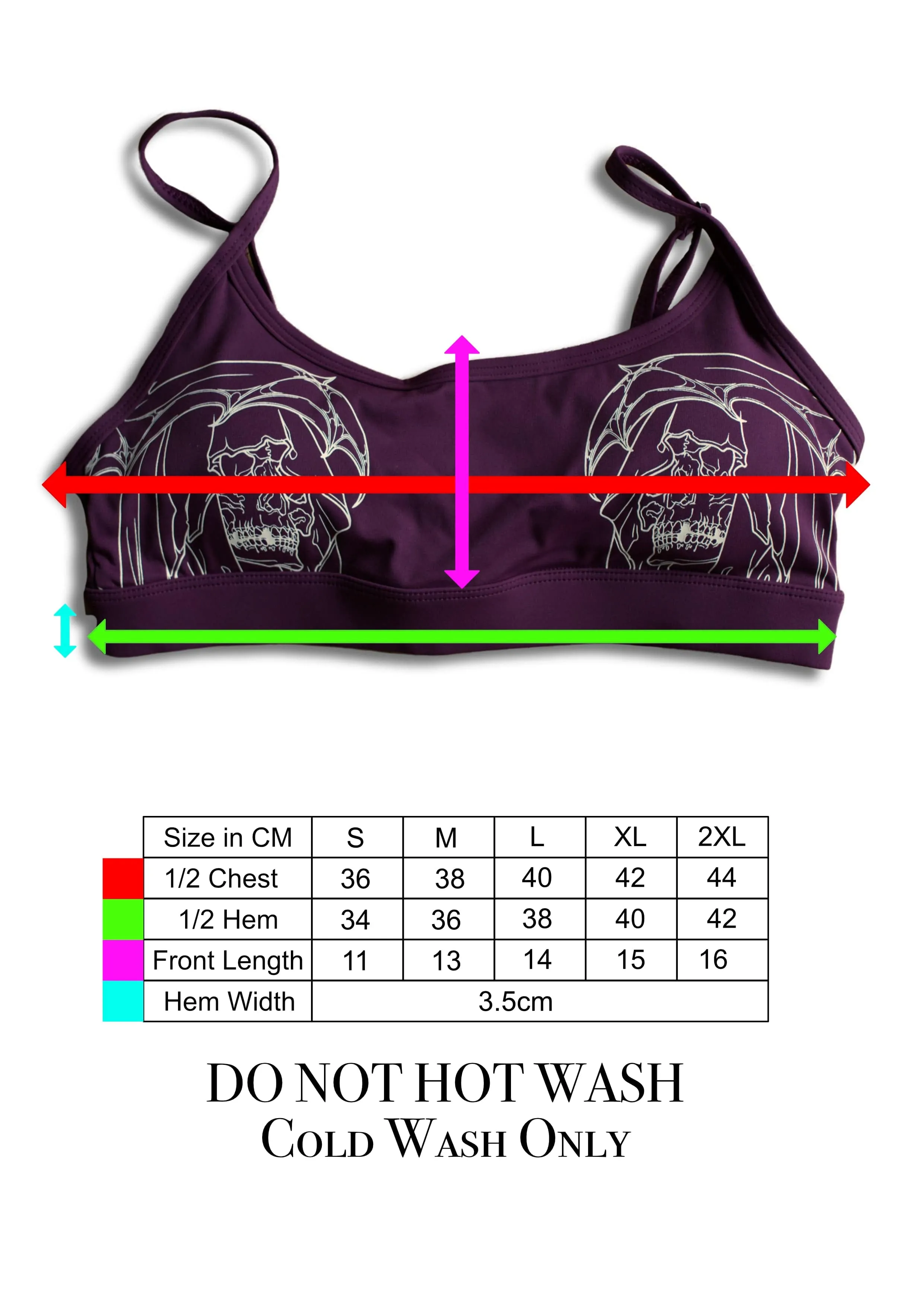 Black Reaper Sports Bra