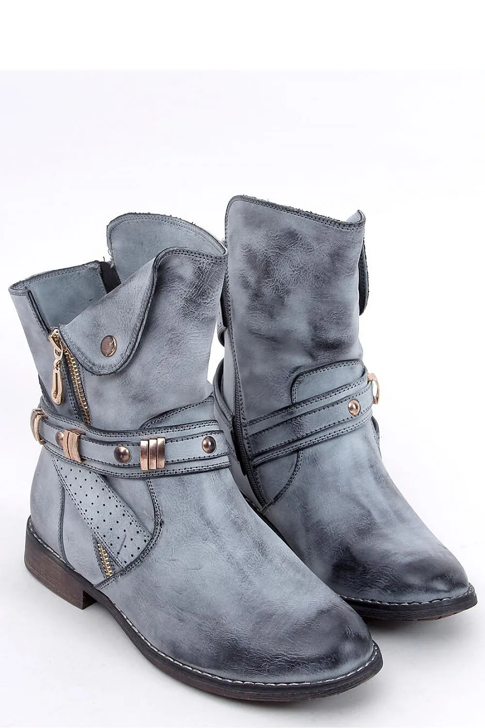 Blue Stylish Boots