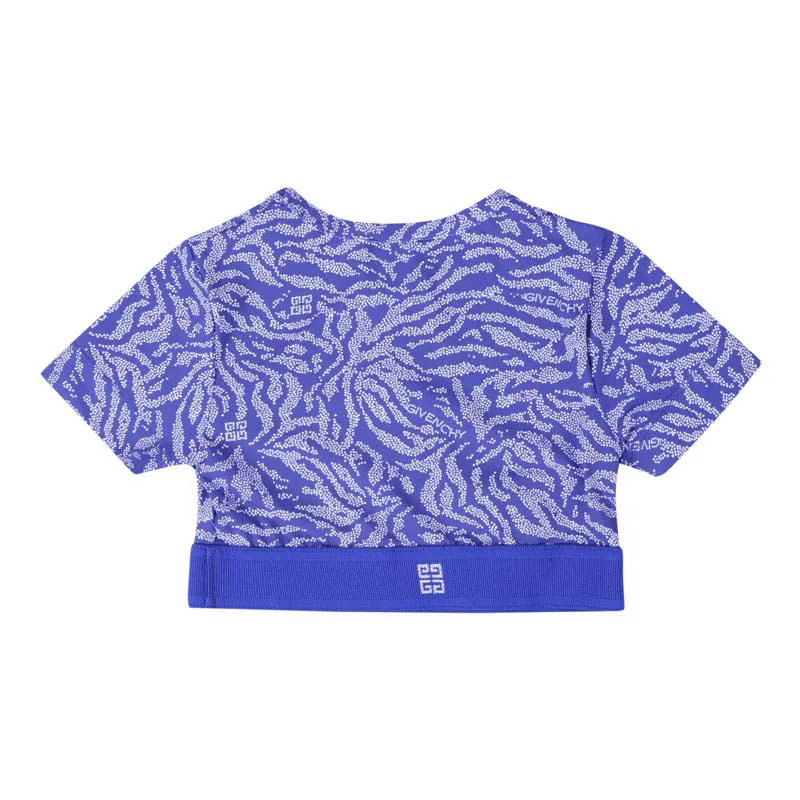 Blue Zebra Leggings Set