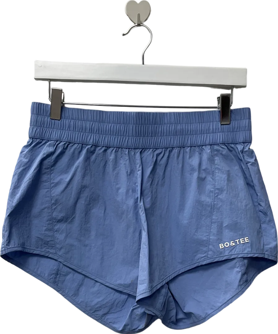Bo   Tee Elasticated Mini Shorts In Lavender Blue UK S