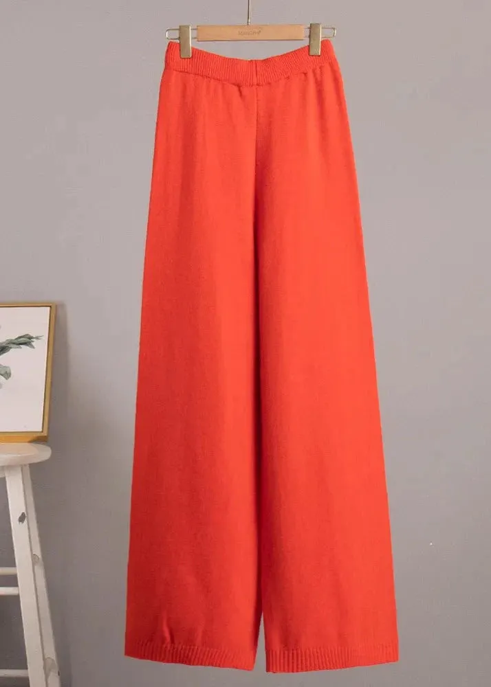 Bold Comfort - Oversized Knit Turtleneck and Pants Set