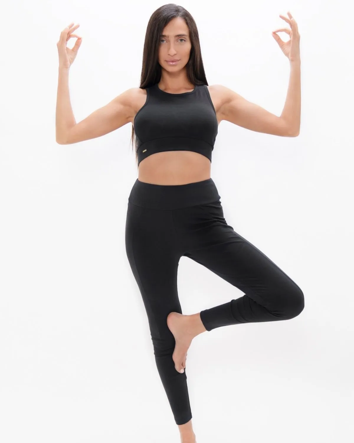 Boston Black Sand Open Back Bra Top