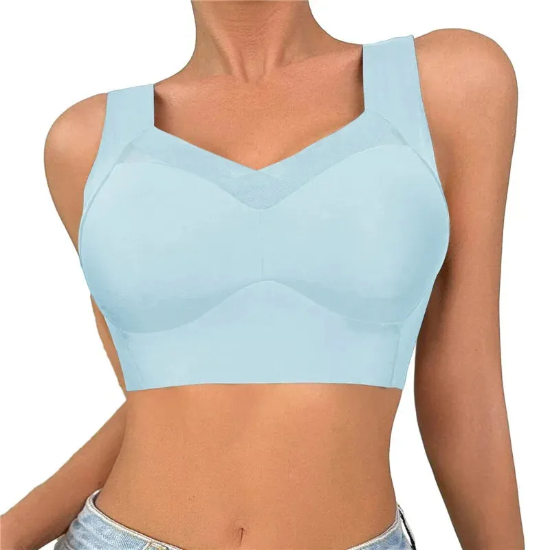 Breathable Seamless One-Piece Bra: Sexy Comfort in Large Sizes