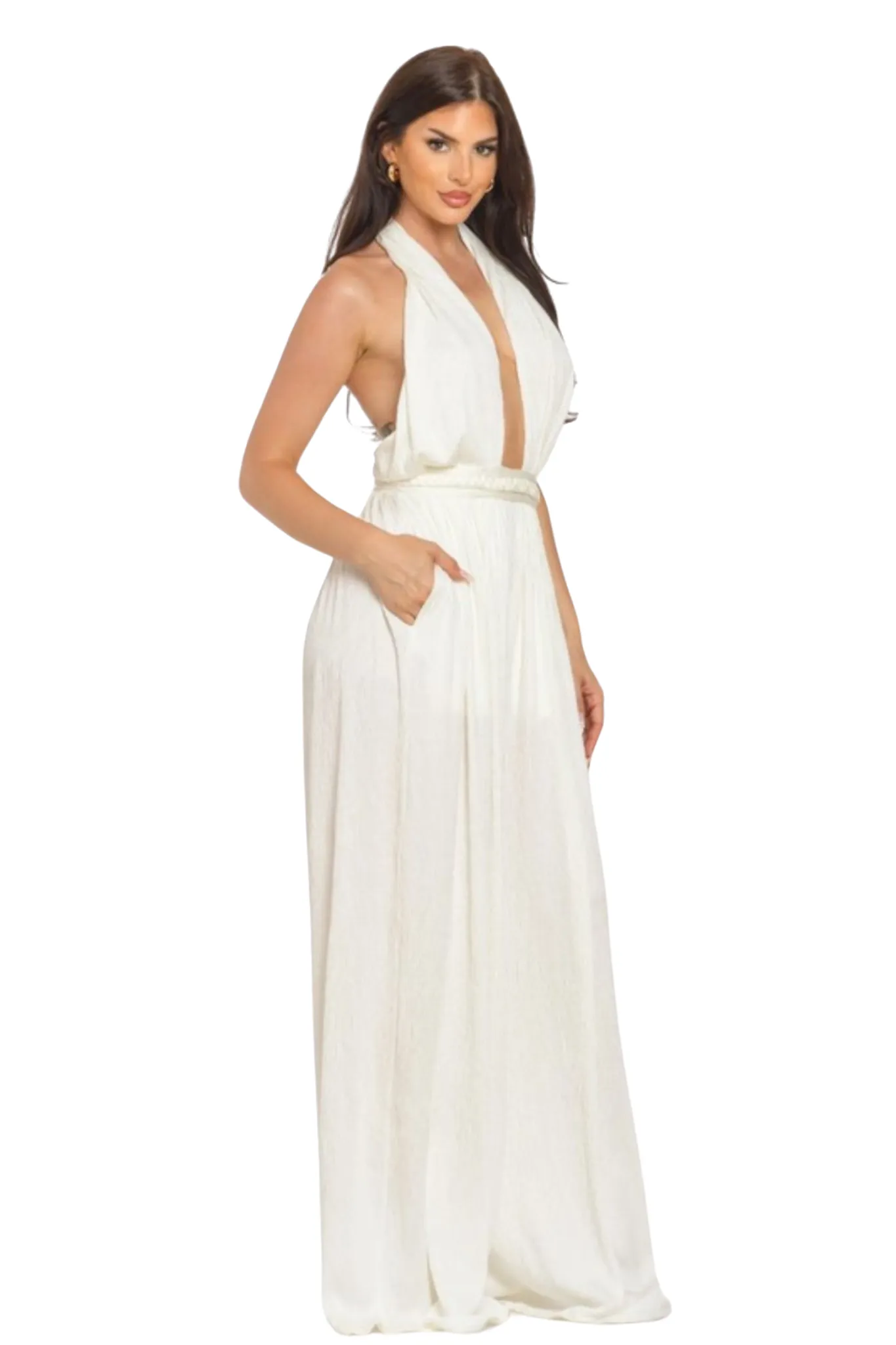 Brilla Lace Up Jumpsuit