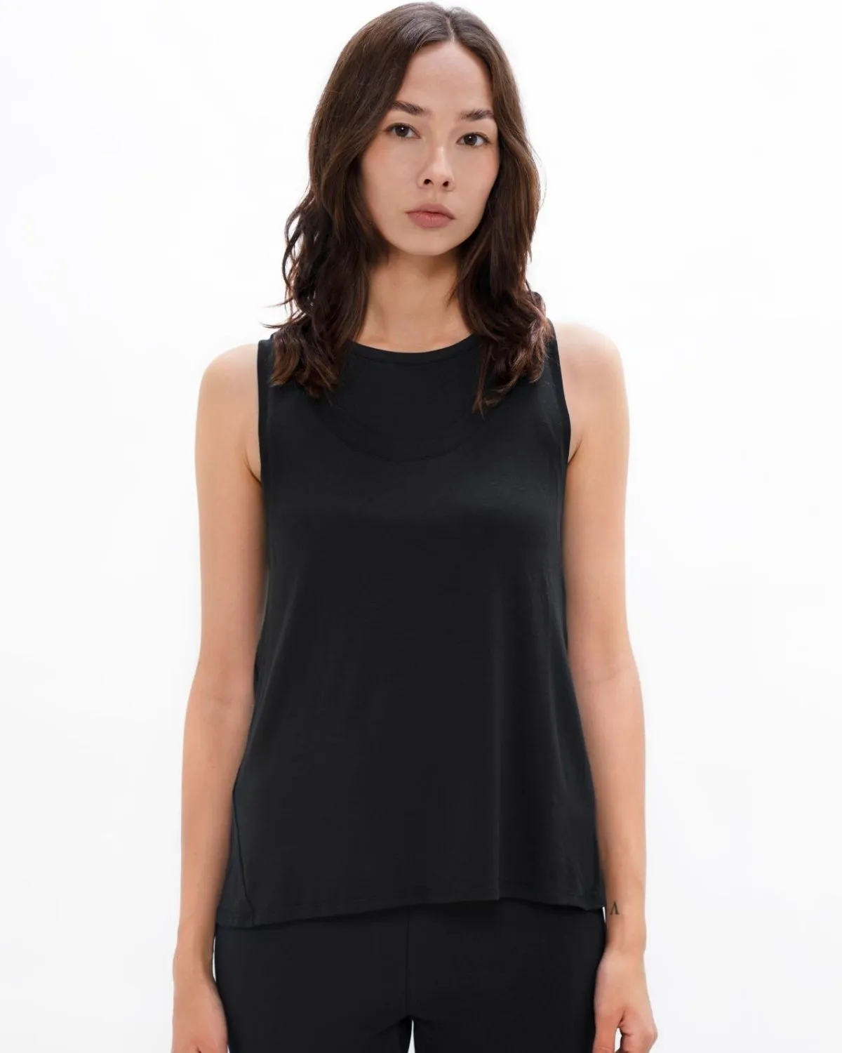 Brussels Black Sports Tank Top