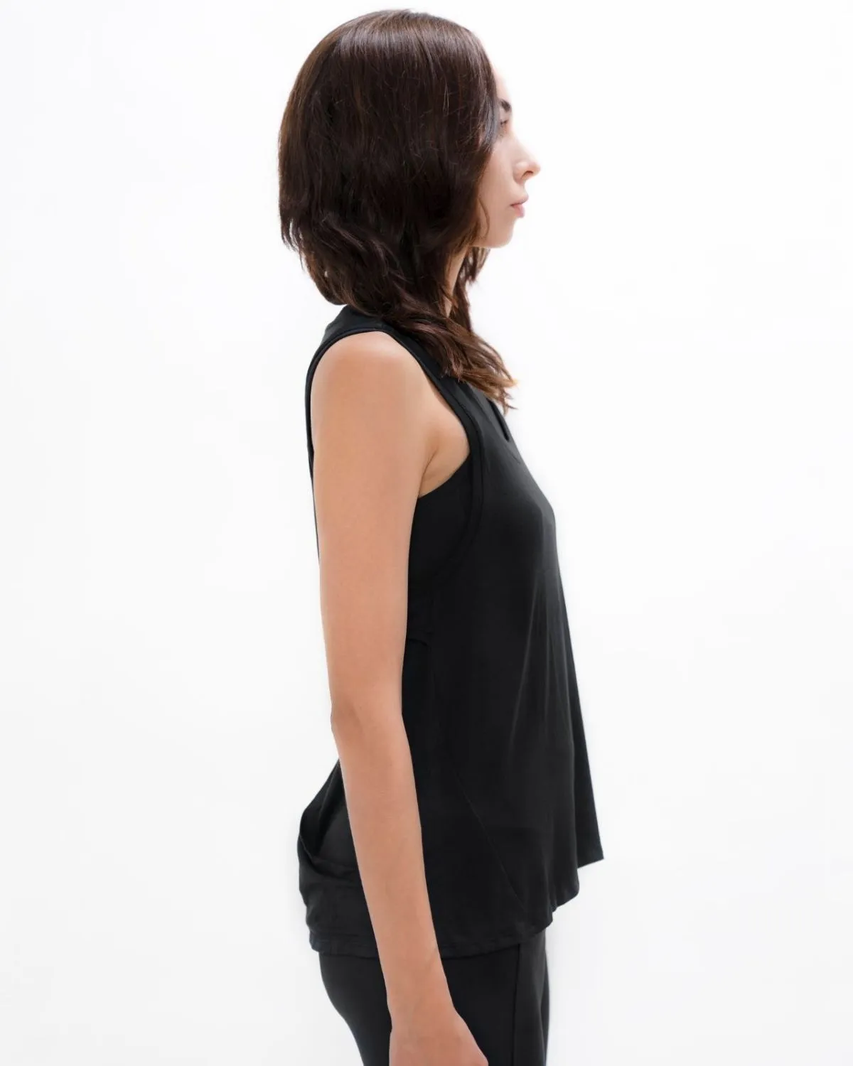 Brussels Black Sports Tank Top