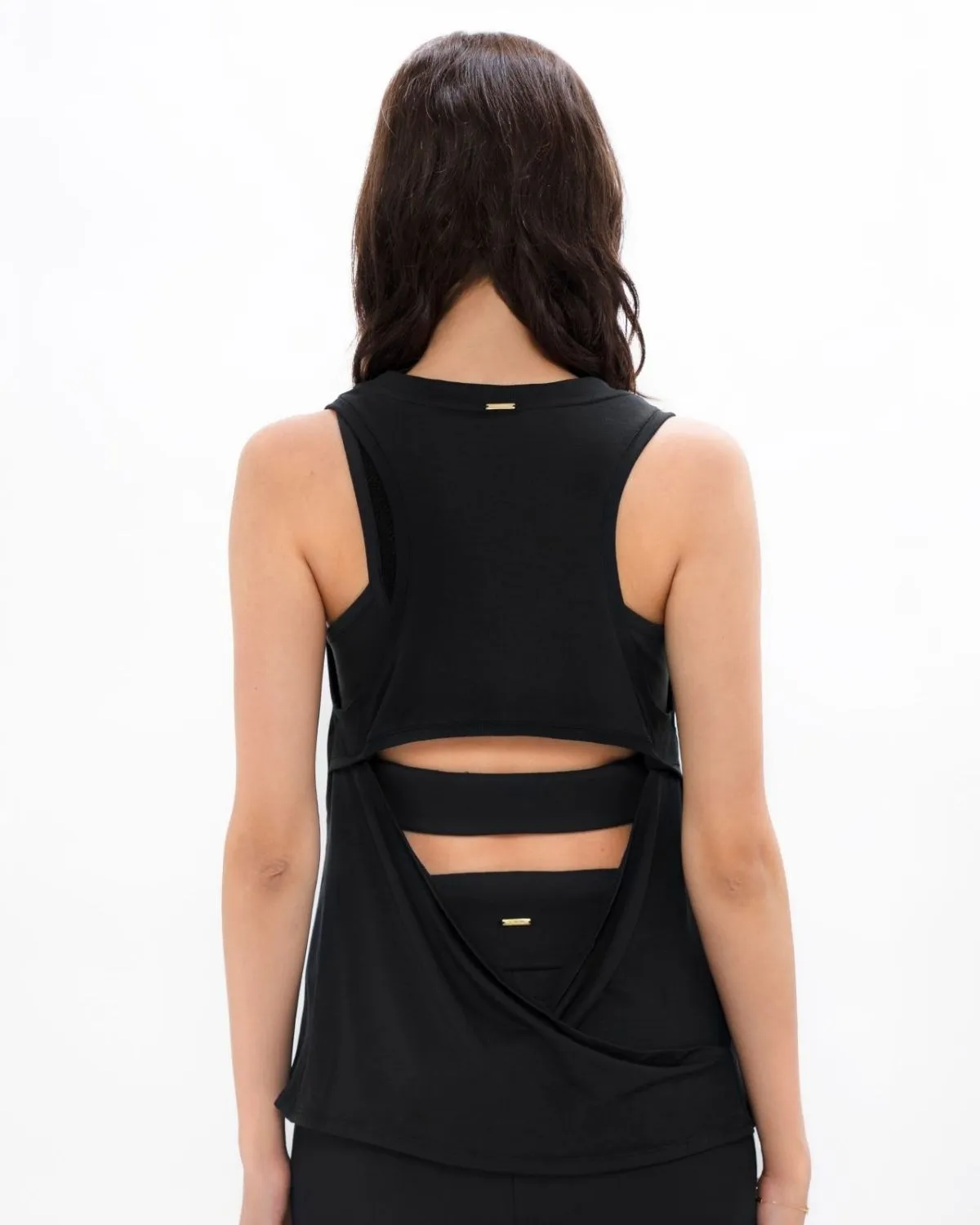Brussels Black Sports Tank Top