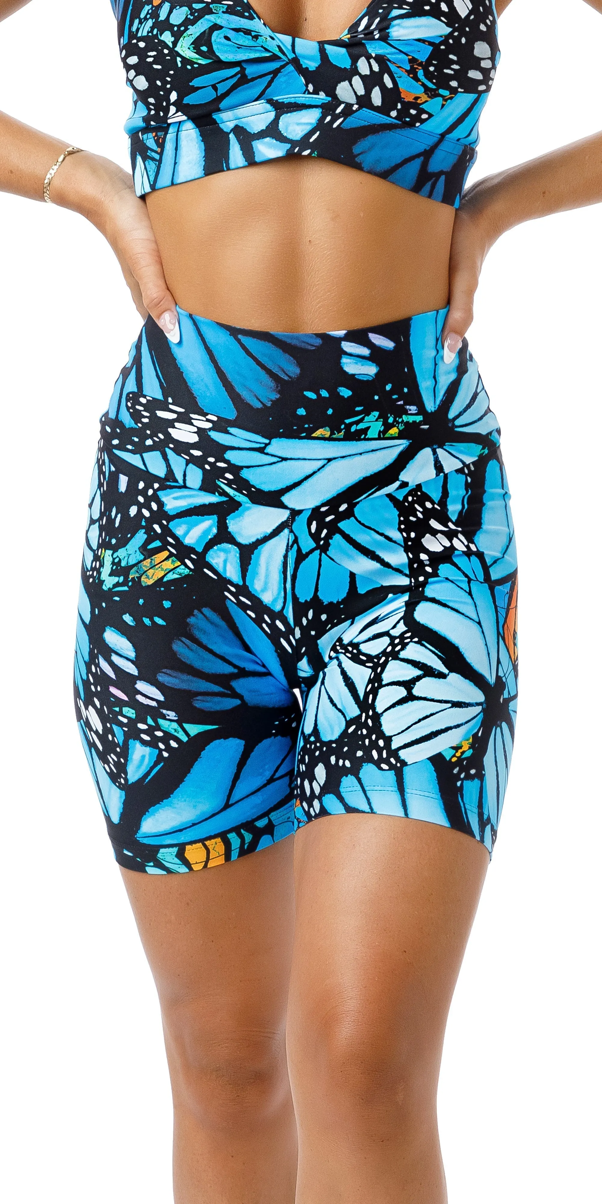Butterfly Eco Scrunch Bum Midi Shorts