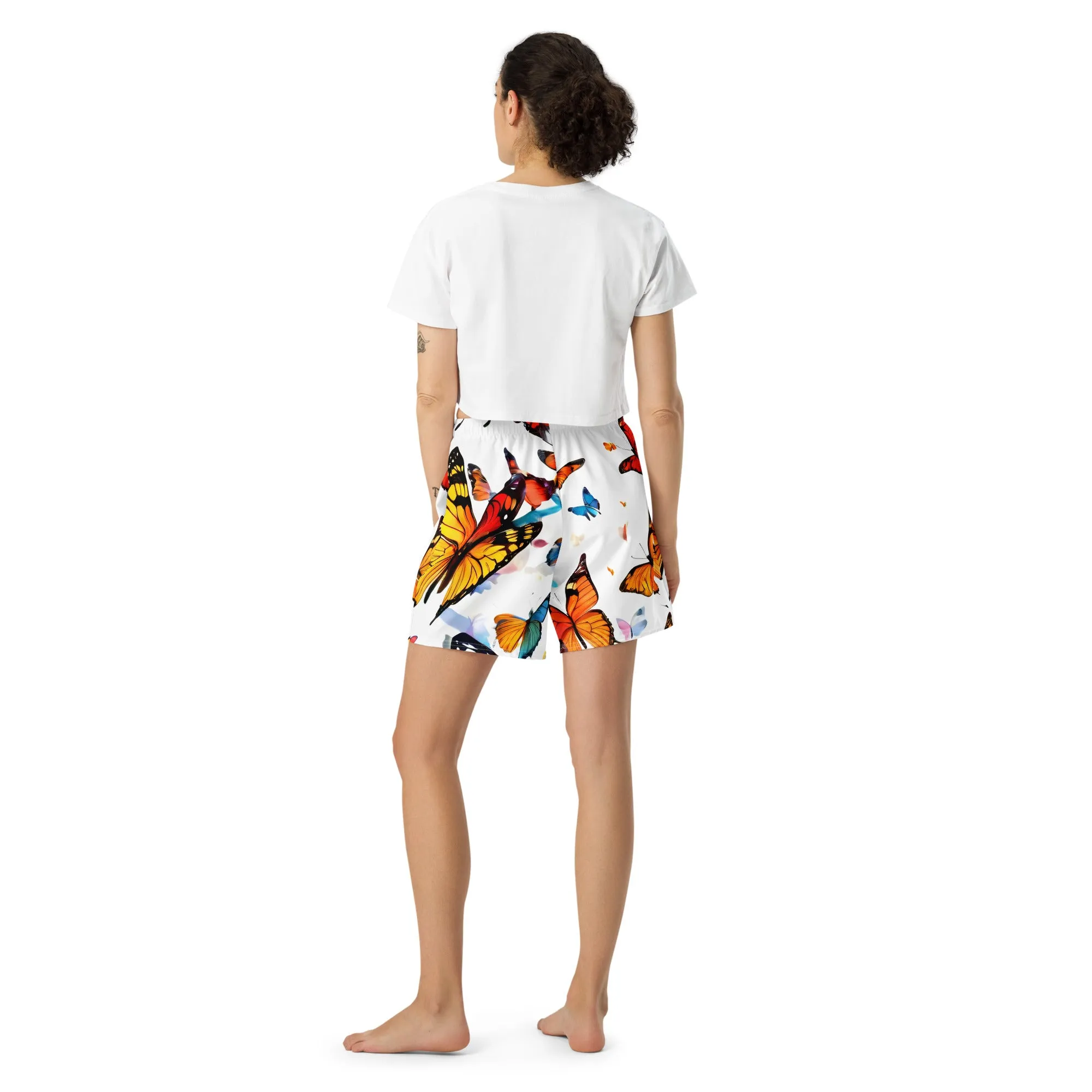 Butterfly Recycled Athletic Long Shorts