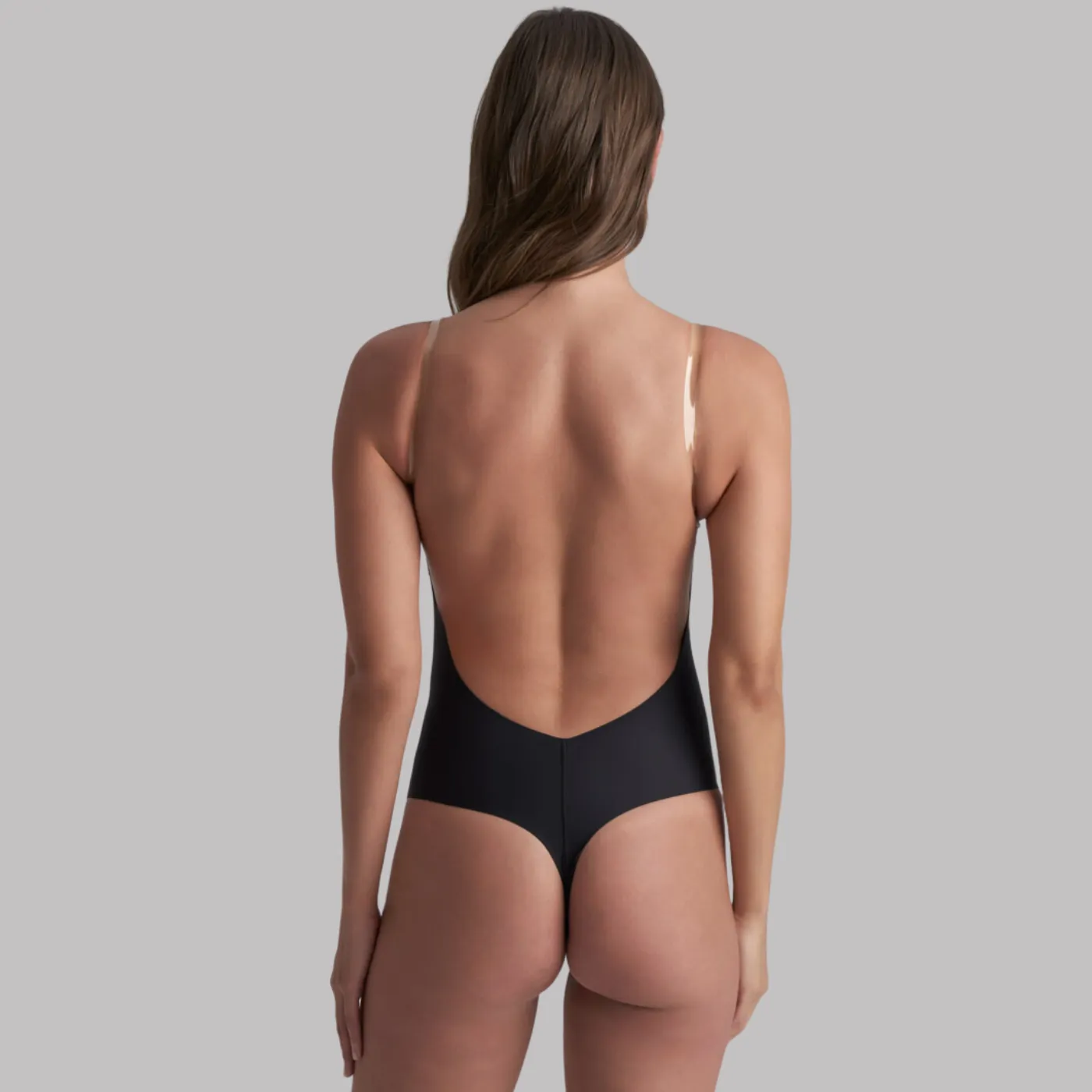 Bye Bra Low Back Bodysuit Thong | Black