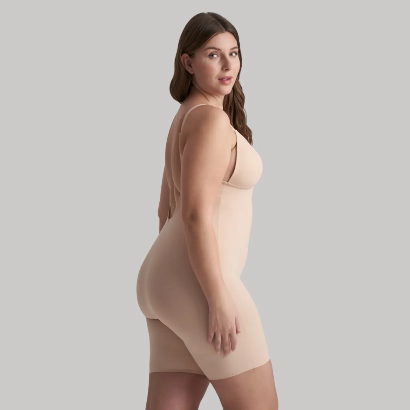 Bye Bra Sculpting Deep V Bodysuit | Beige