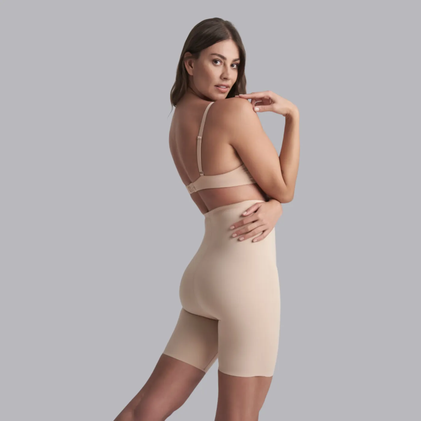 Bye Bra Sculpting High Waist Short | Beige