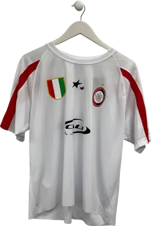 Cali White Italian Flag Sports Tee UK M