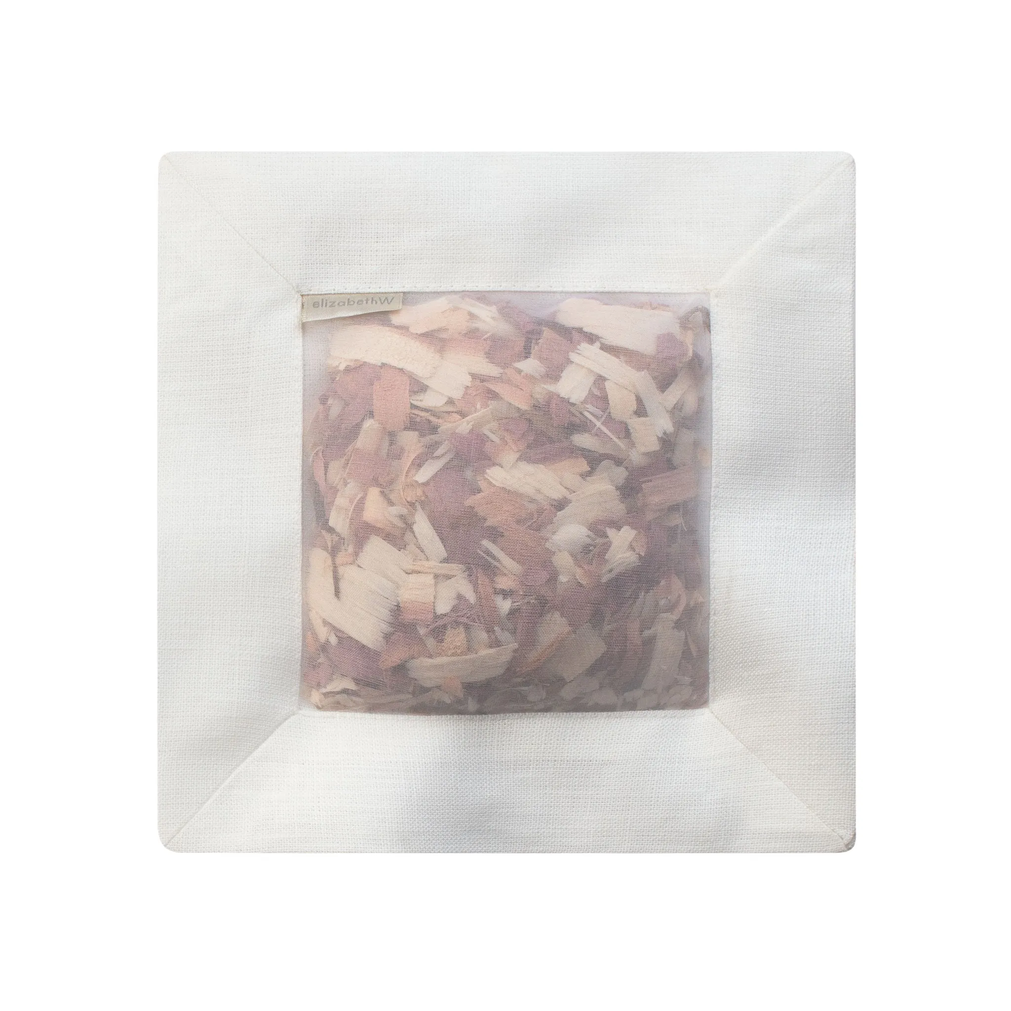Cedar Square Sachet Ivory Linen