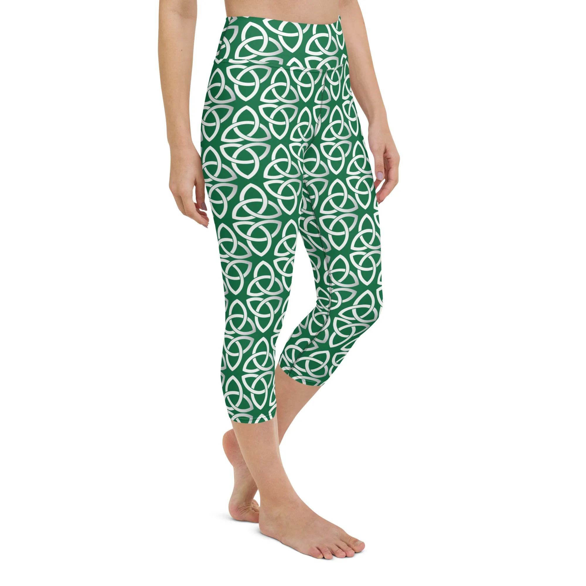 Celtic High-waist Yoga Capri Leggings