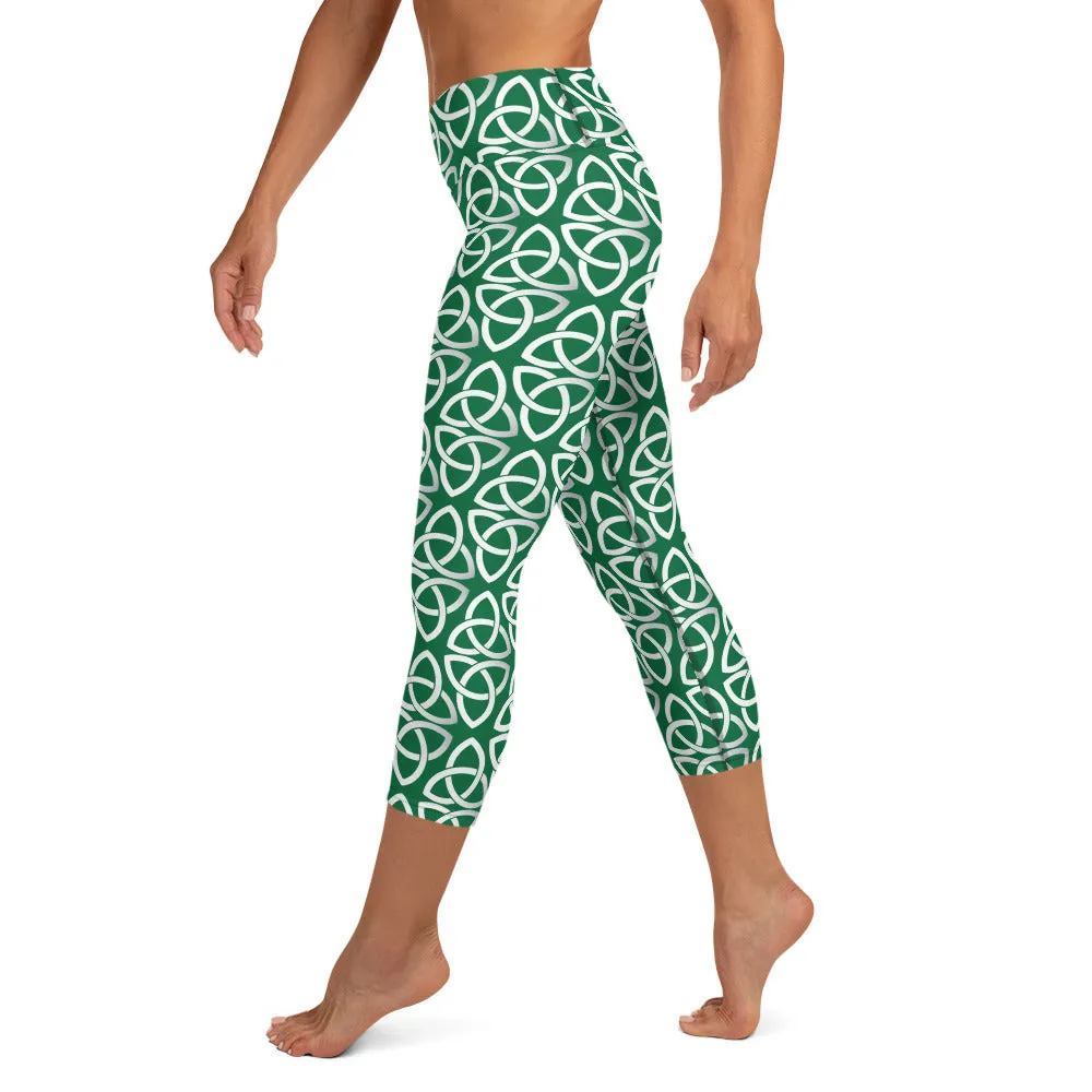 Celtic High-waist Yoga Capri Leggings
