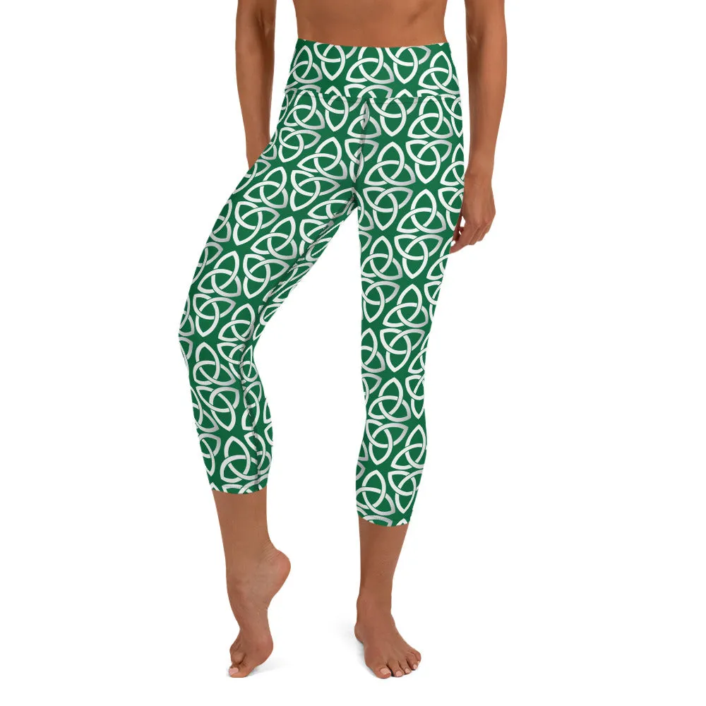 Celtic High-waist Yoga Capri Leggings