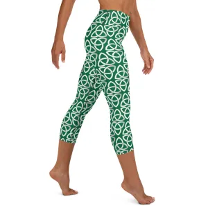 Celtic High-waist Yoga Capri Leggings