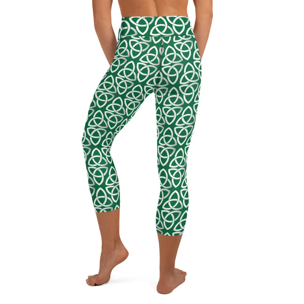 Celtic High-waist Yoga Capri Leggings