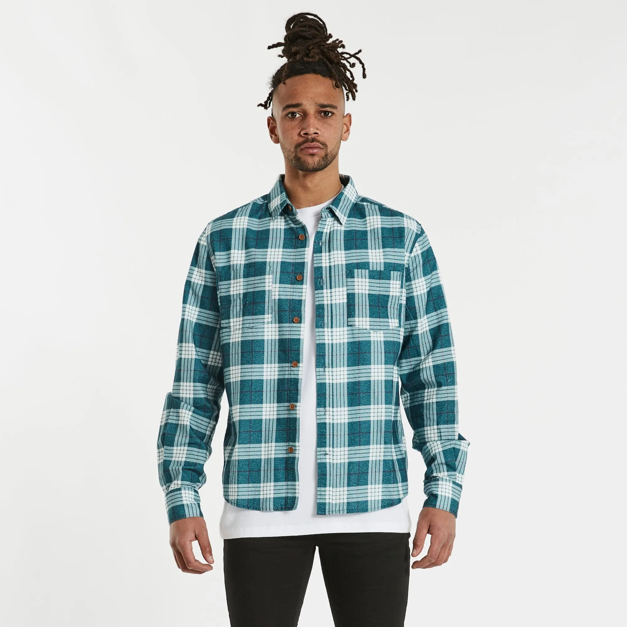 Charge Casual Long Sleeve Shirt Hydro Blue