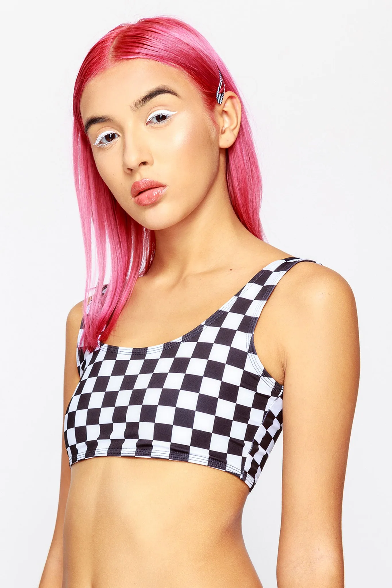 Checkered Sports Bra