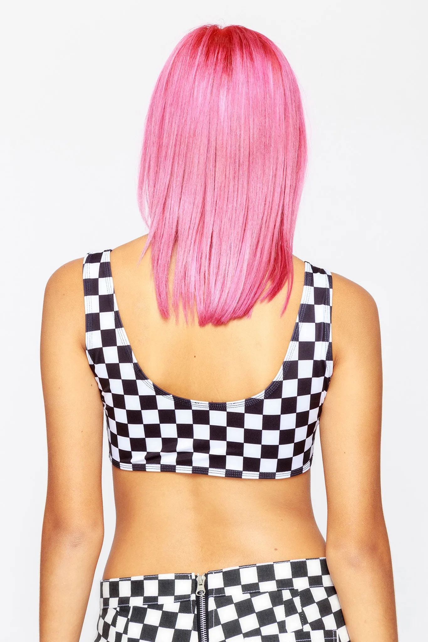 Checkered Sports Bra