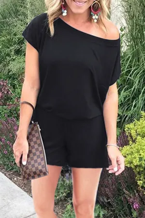 Chicindress One Shoulder Rompers(4 Colors)