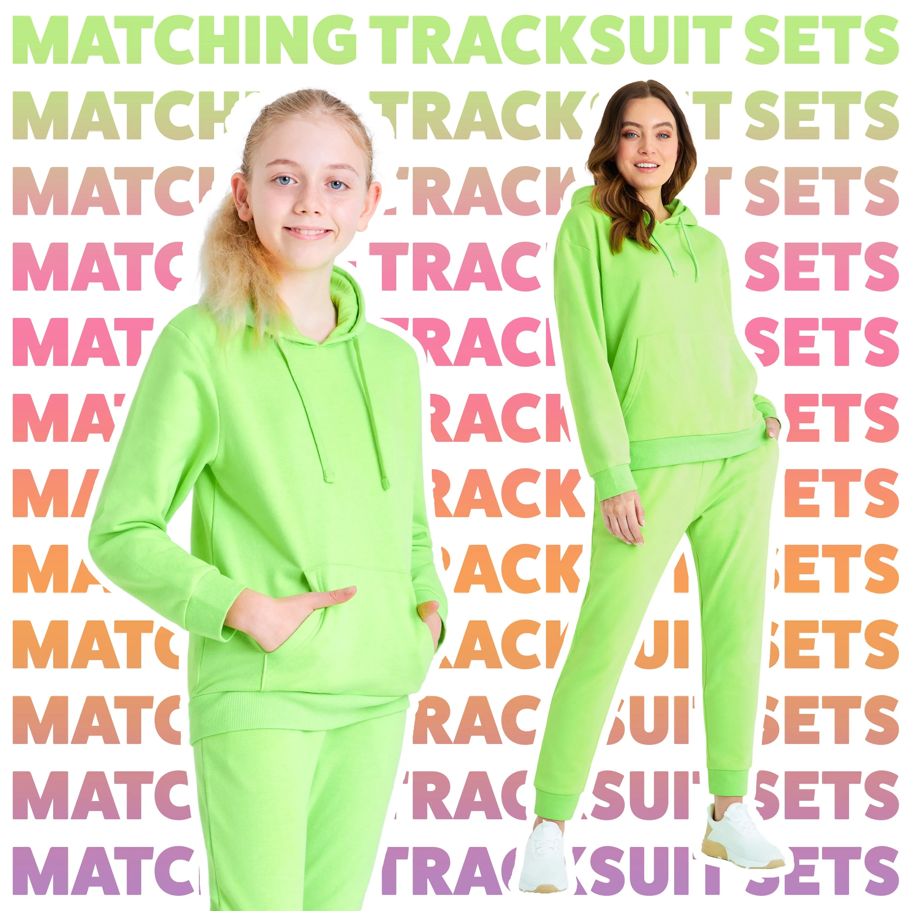 CityComfort Girls Tracksuit Set 2 Piece Jogging Bottoms and Hoodie Loungewear