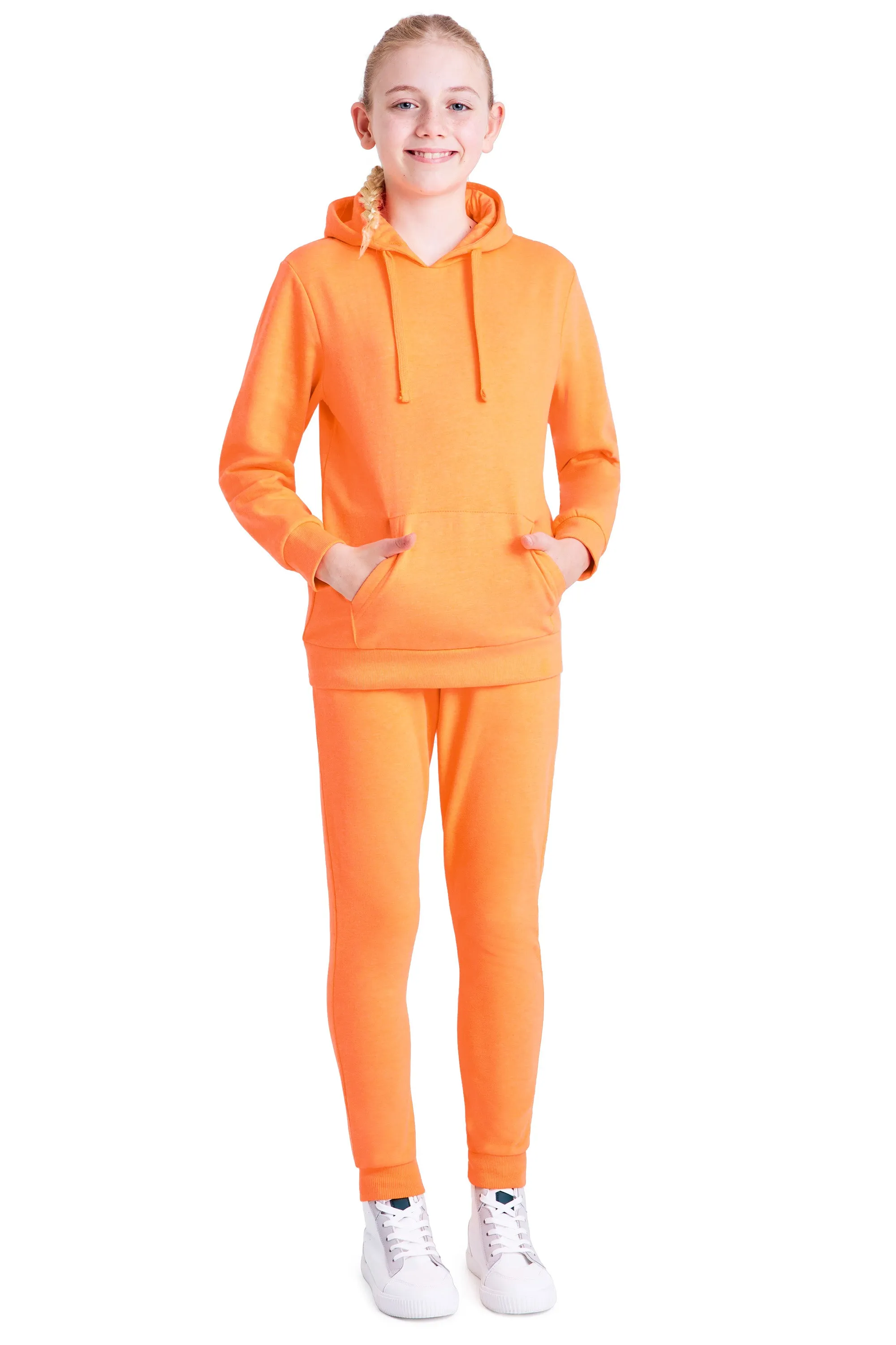 CityComfort Girls Tracksuit Set 2 Piece Jogging Bottoms and Hoodie Loungewear