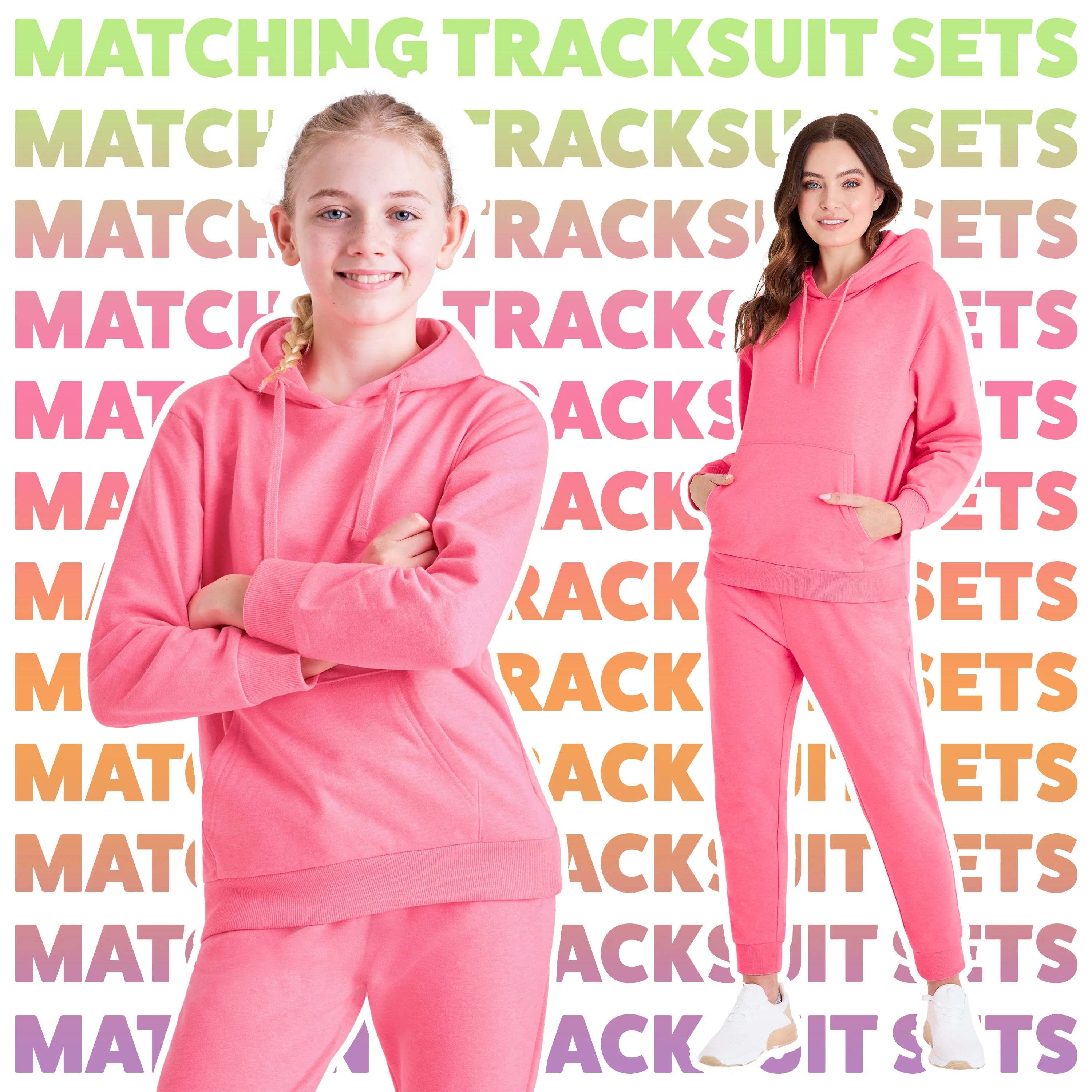 CityComfort Girls Tracksuit Set 2 Piece Jogging Bottoms and Hoodie Loungewear