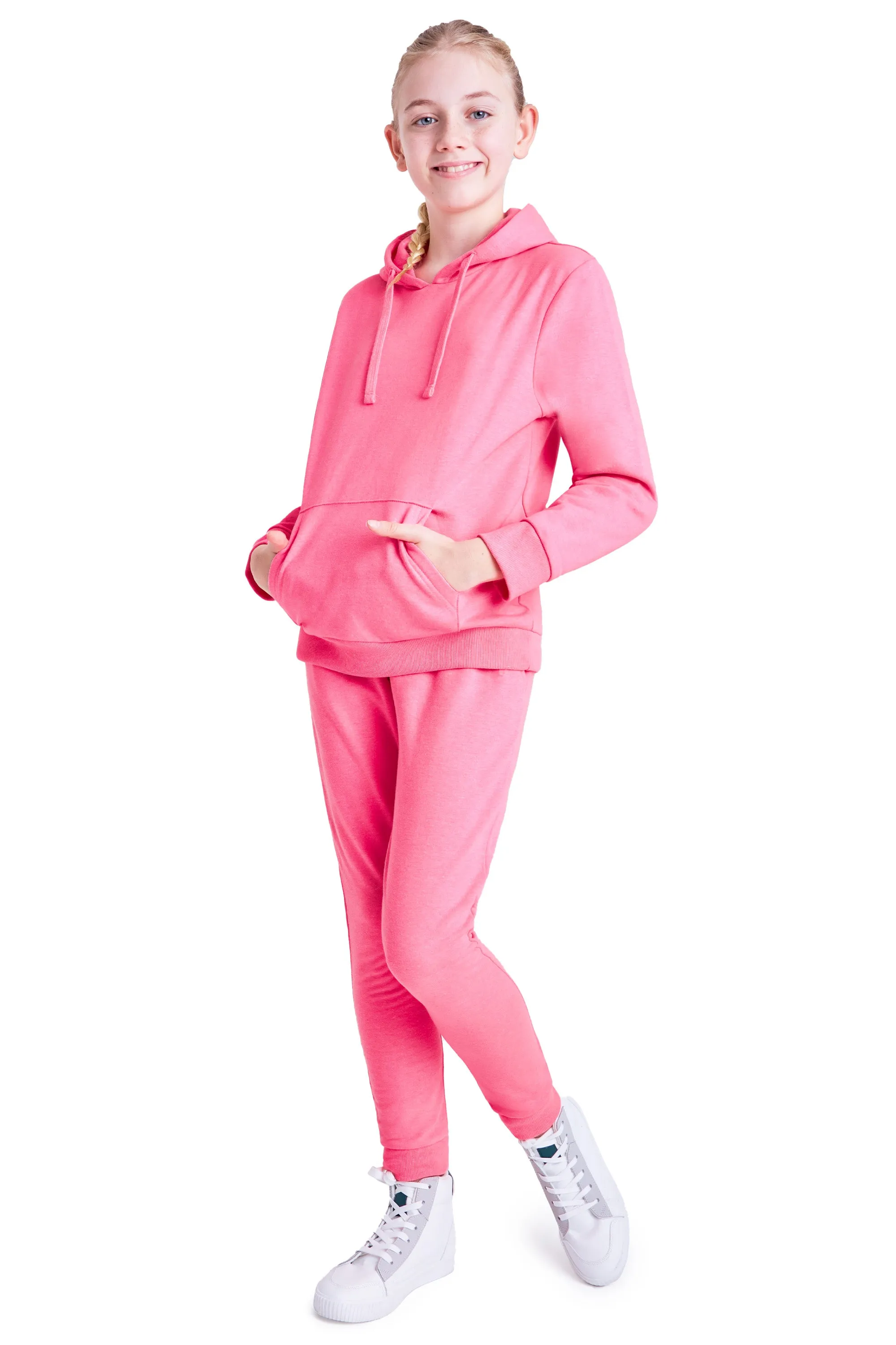 CityComfort Girls Tracksuit Set 2 Piece Jogging Bottoms and Hoodie Loungewear