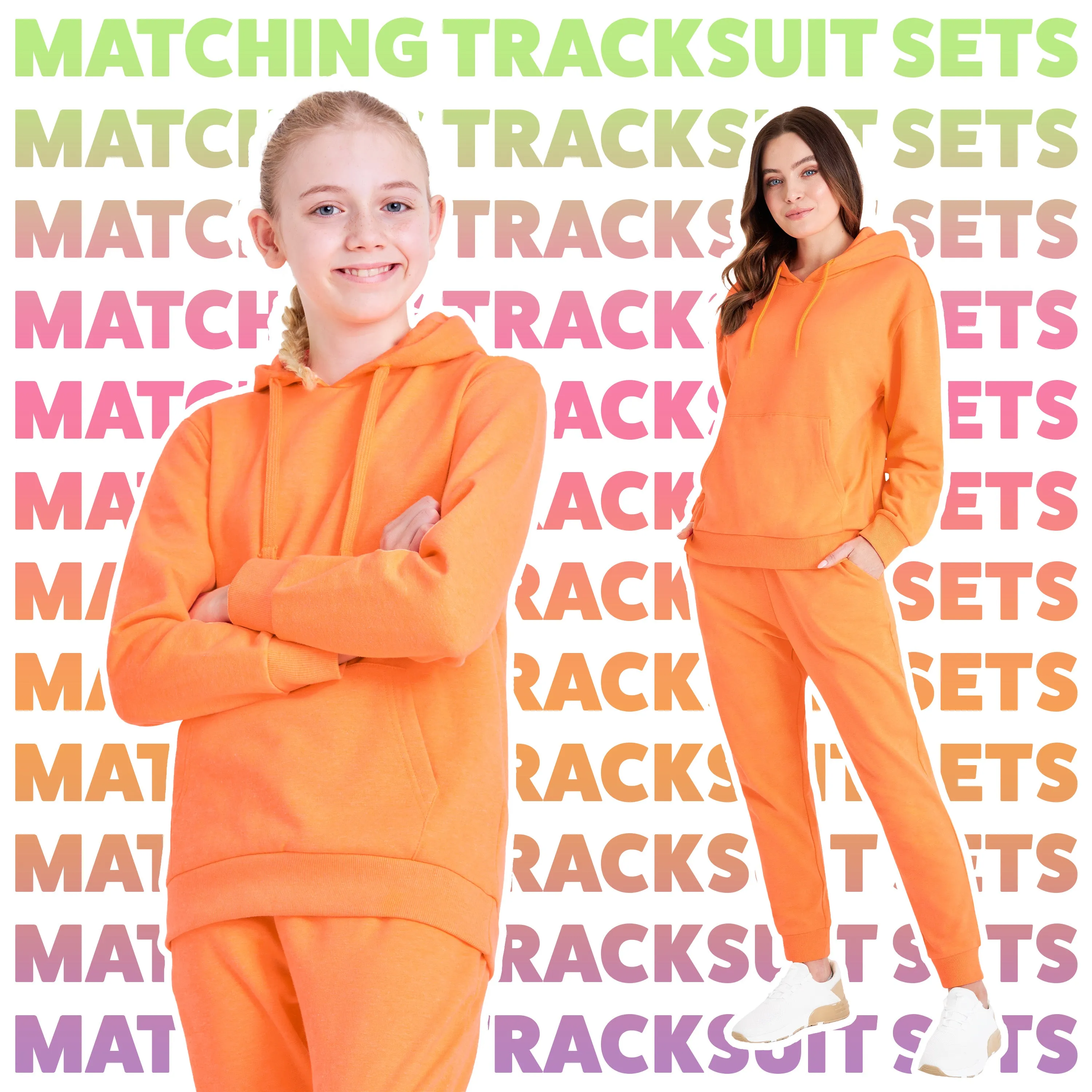CityComfort Girls Tracksuit Set 2 Piece Jogging Bottoms and Hoodie Loungewear