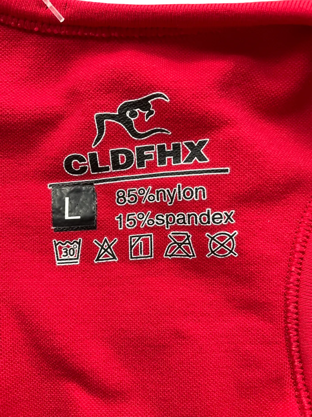 CLDFHX Red Racerback Sports Bra UK L