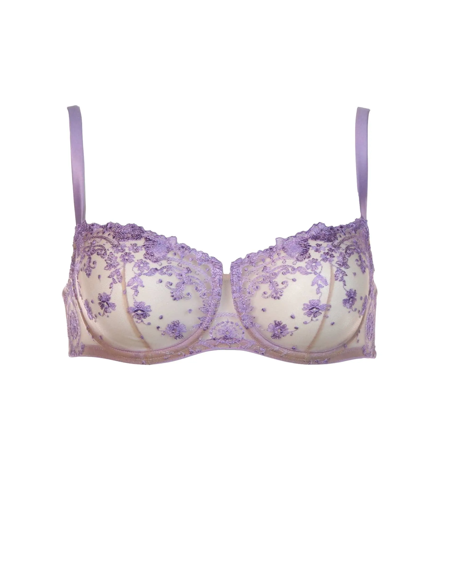 Colette Underwired Balconette Bra - Lilac
