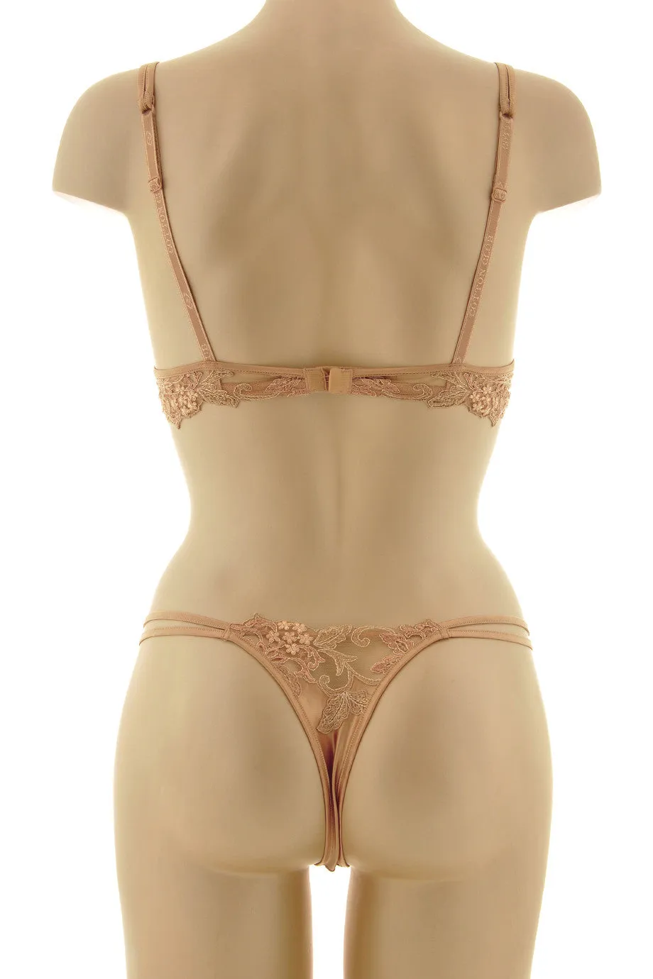 COTTON CLUB NUDE Silk Floral Thong