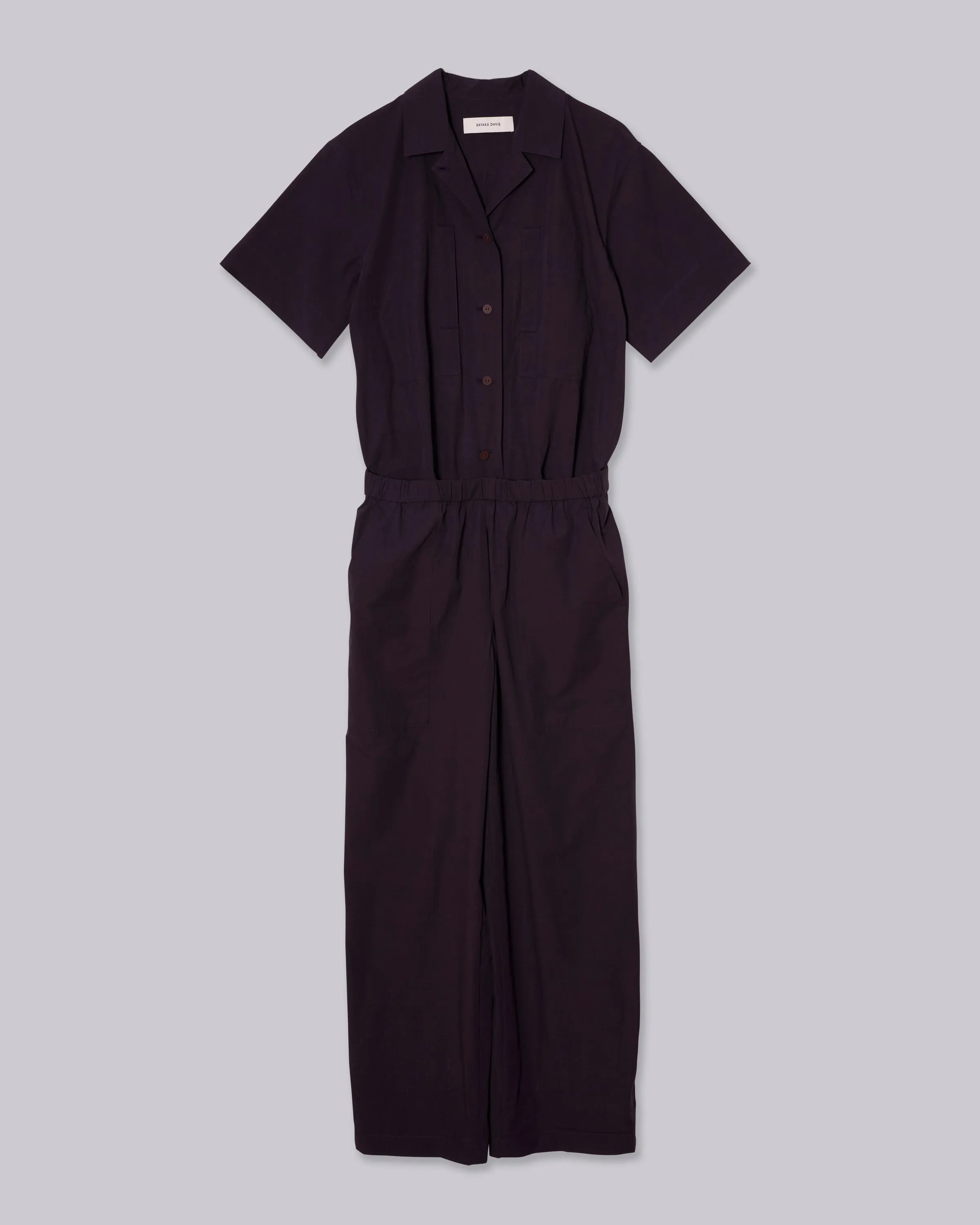 Coverall in Raisin