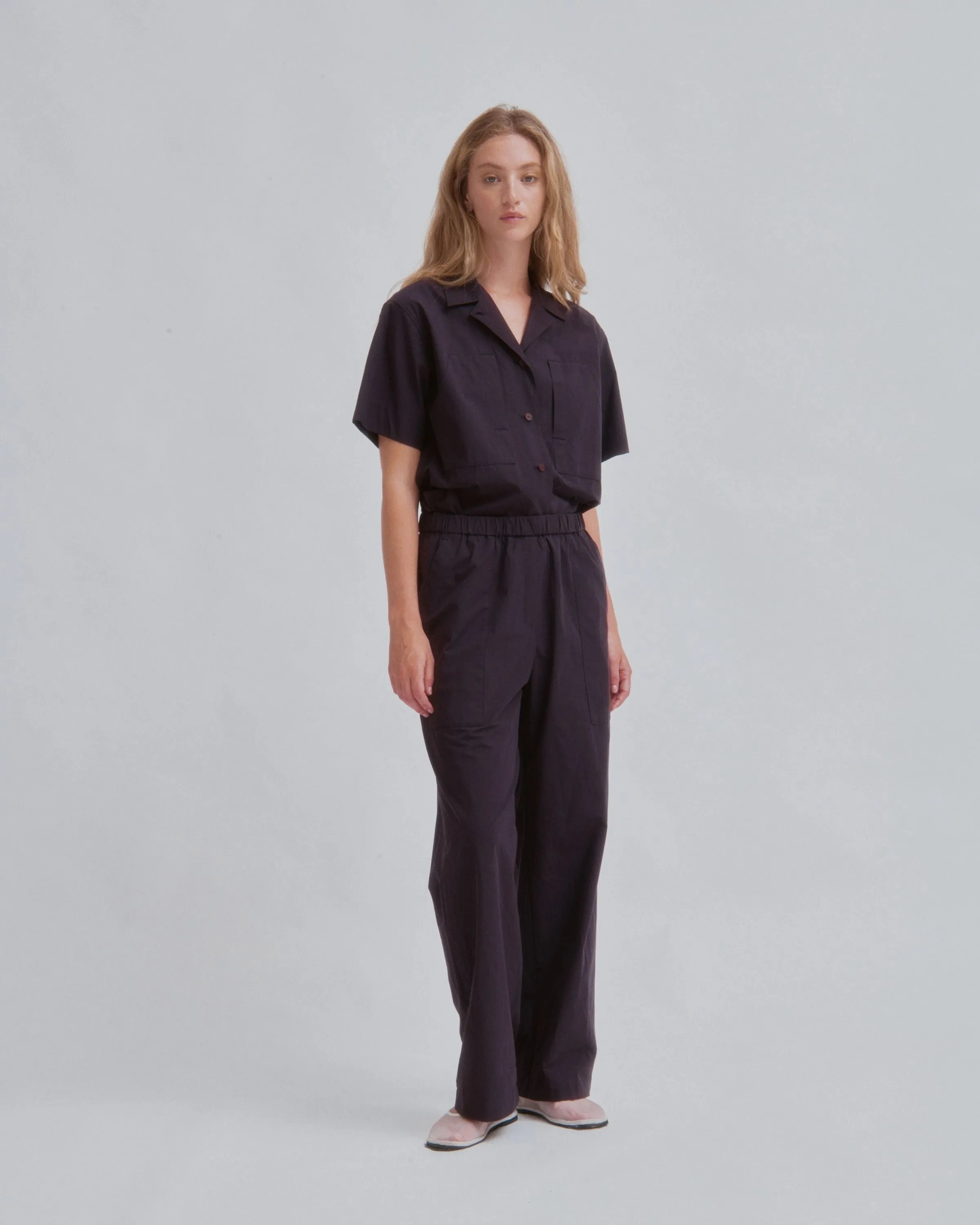 Coverall in Raisin