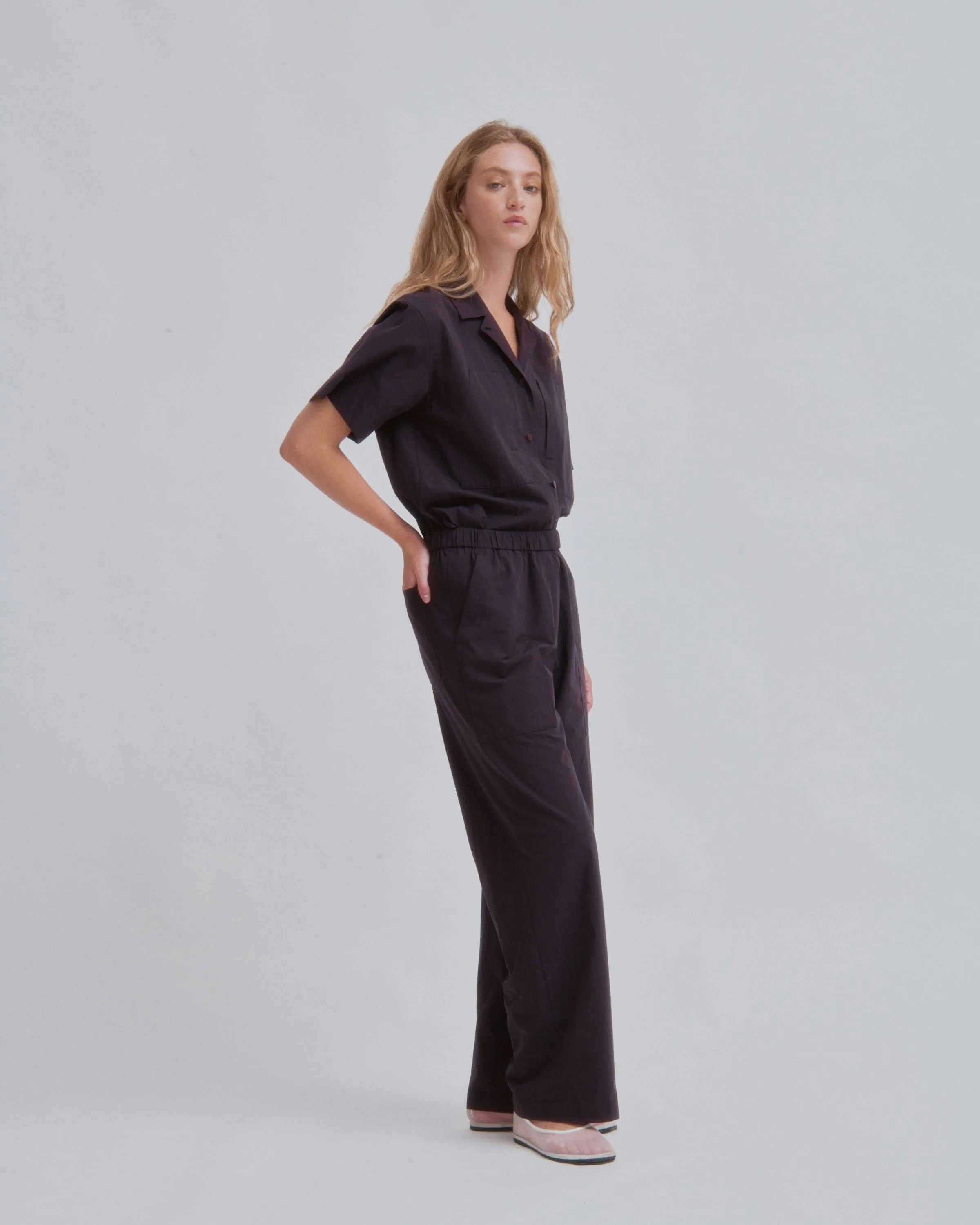 Coverall in Raisin