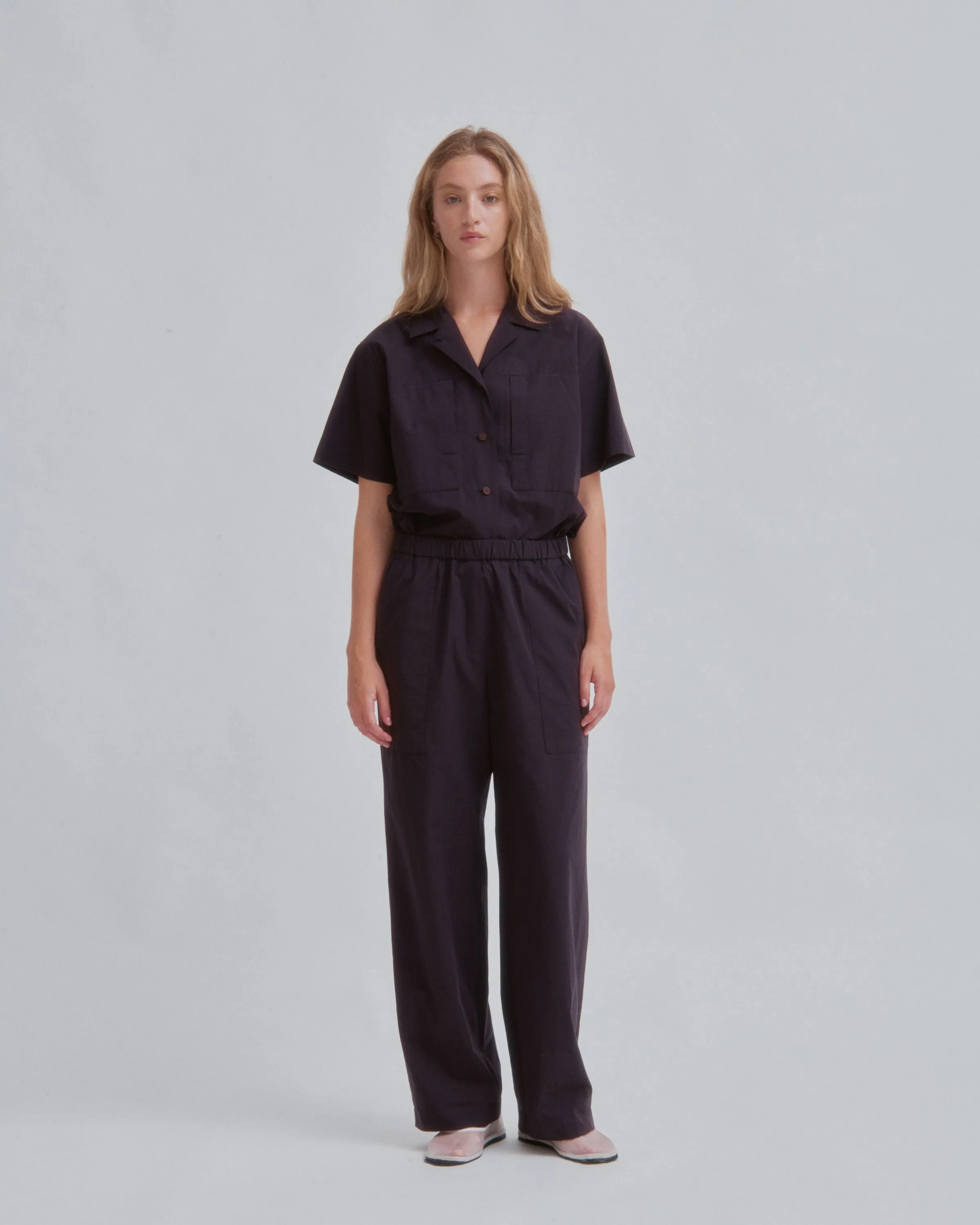 Coverall in Raisin