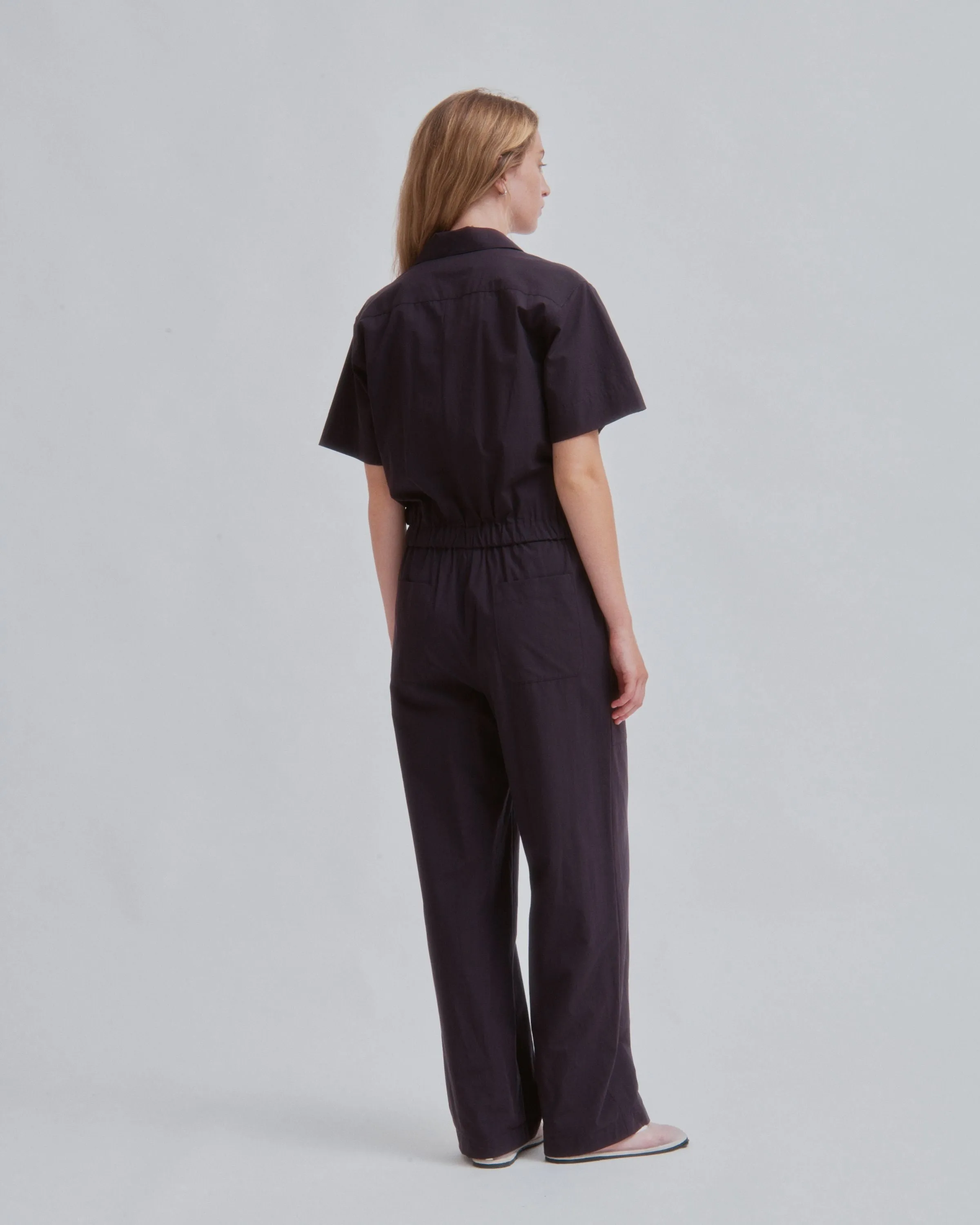 Coverall in Raisin