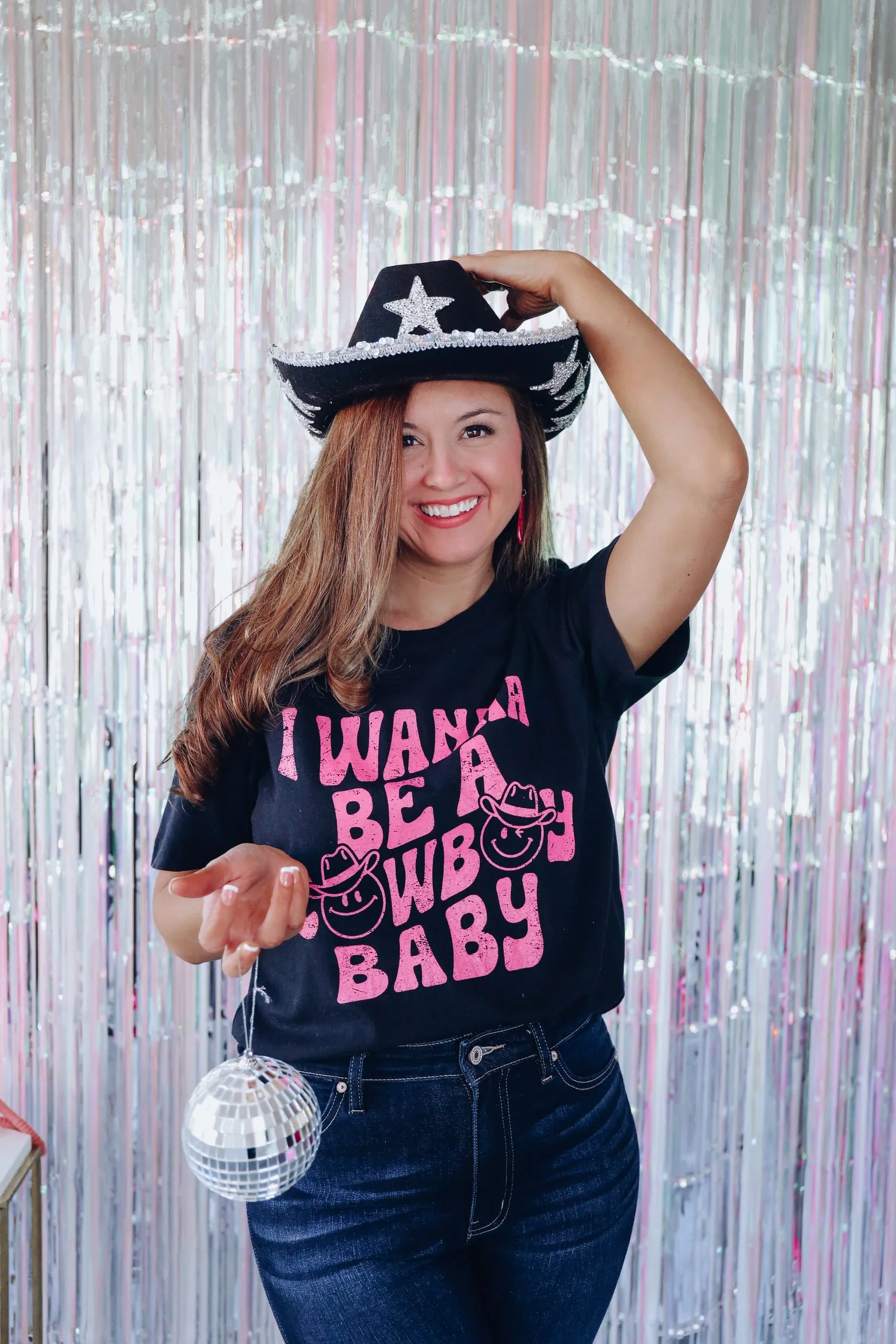 Cowboy Baby Graphic Tee - Black