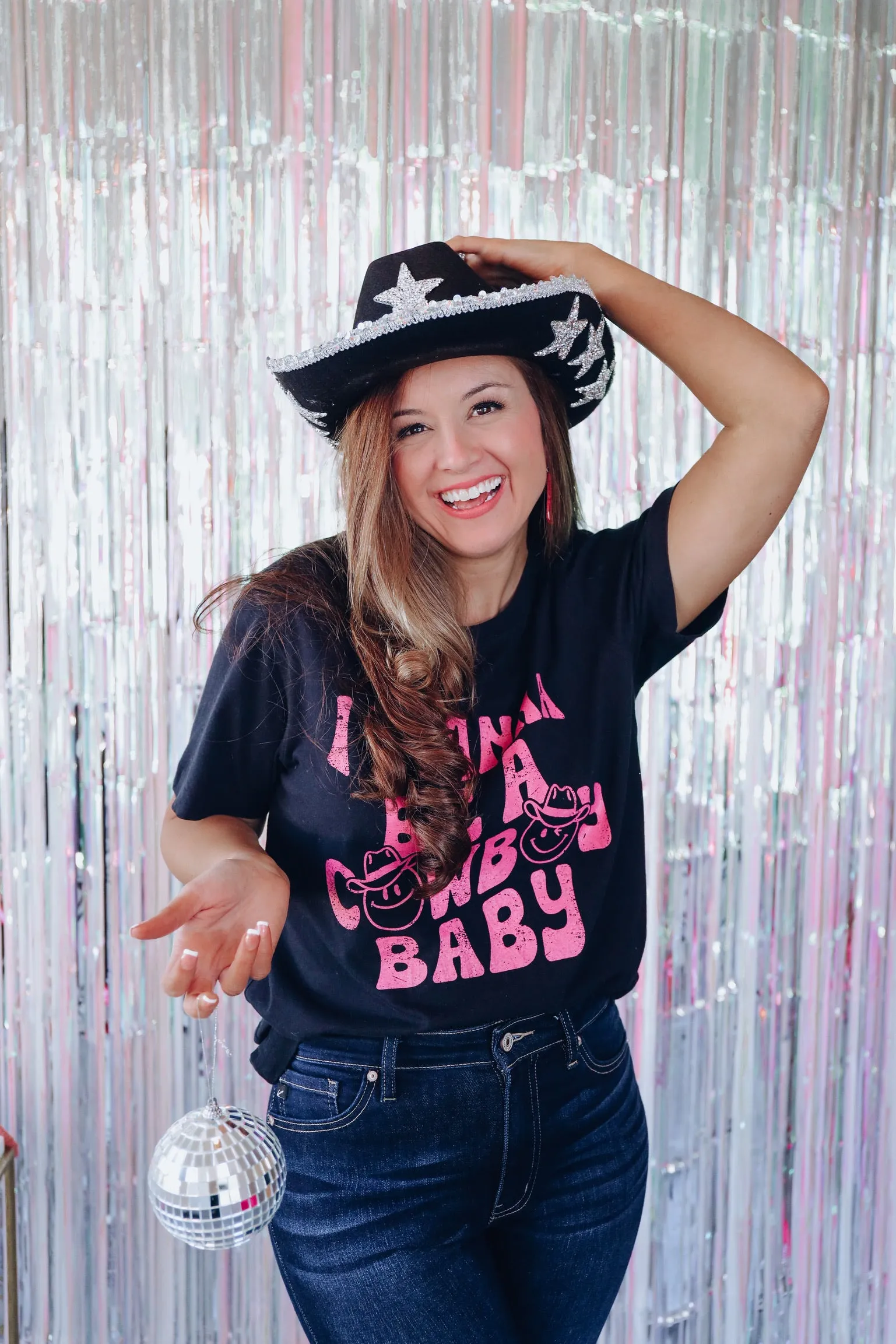 Cowboy Baby Graphic Tee - Black