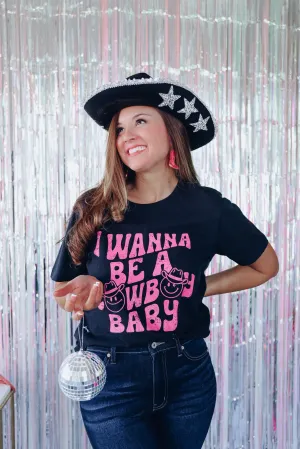 Cowboy Baby Graphic Tee - Black