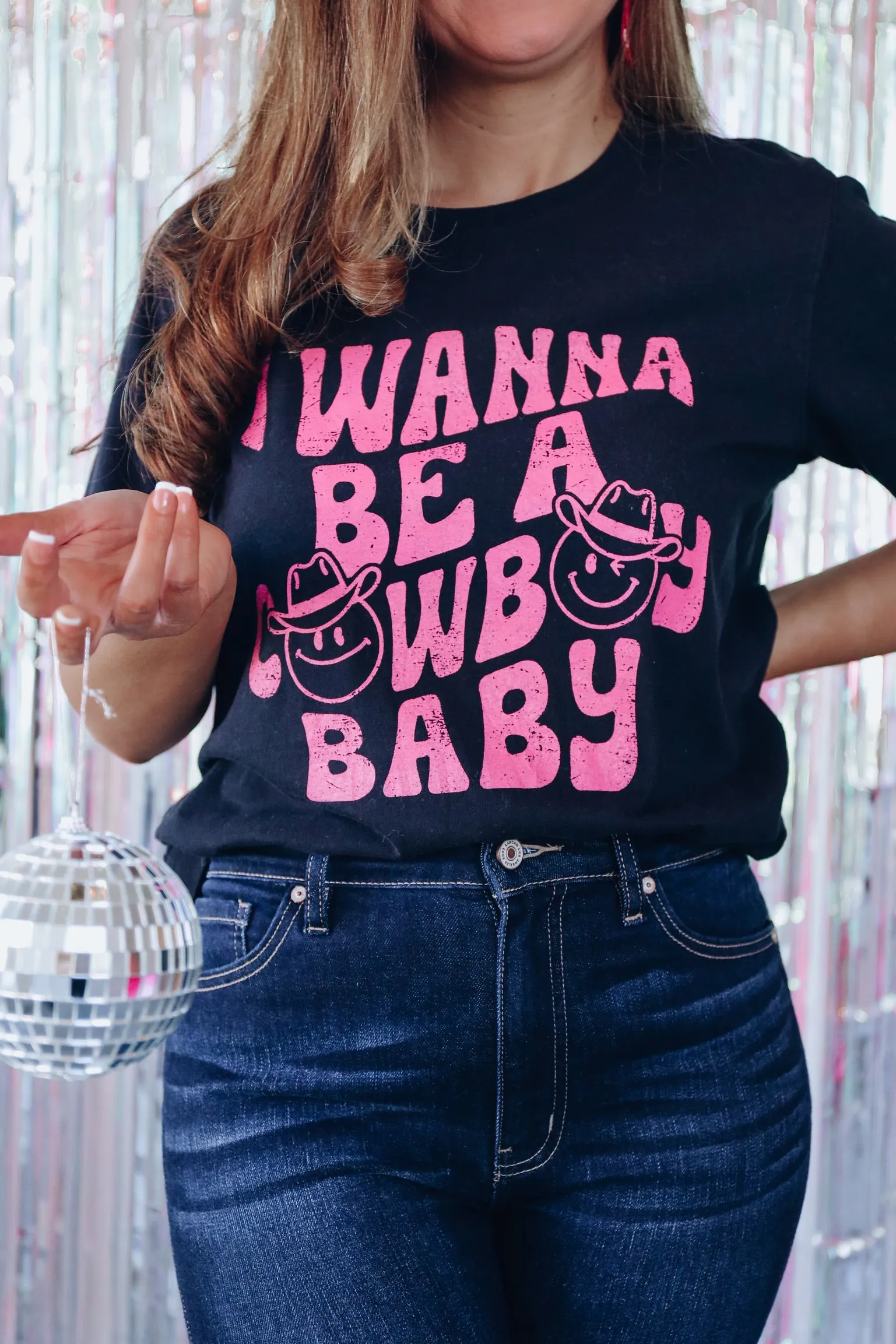 Cowboy Baby Graphic Tee - Black