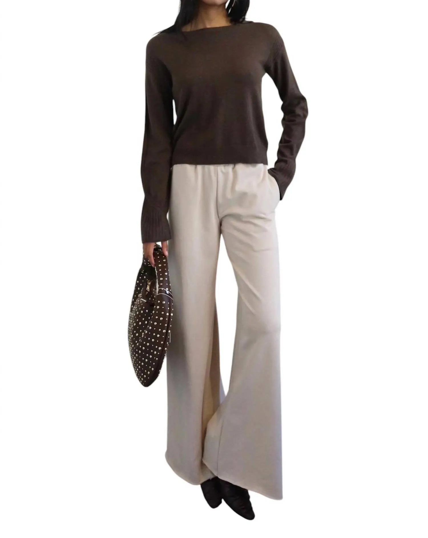 Crescent - Relaxed Collar Polo Sweater