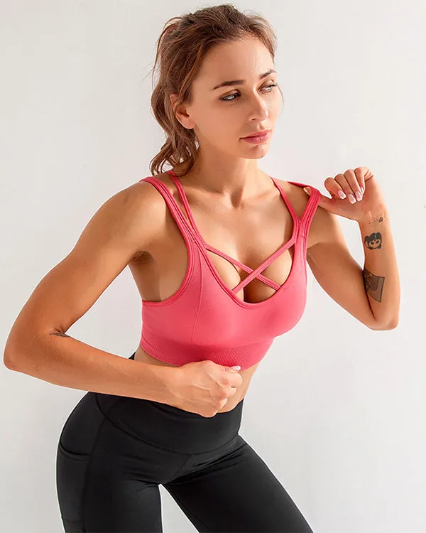 CrissCross Low Impact Seamless Sports Bras