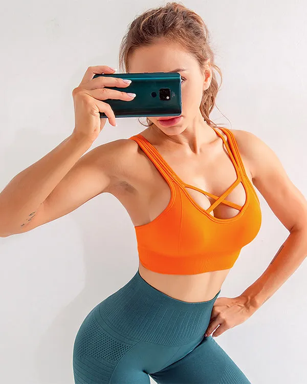 CrissCross Low Impact Seamless Sports Bras